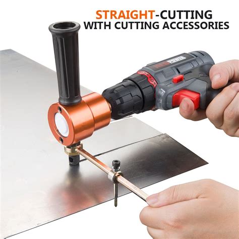 nibbler cutter drill attachment double head metal sheet|sheet metal nibbler screwfix.